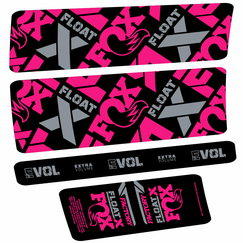 Stickers Fox Float X Factory compatibles Autocollants amortisseur