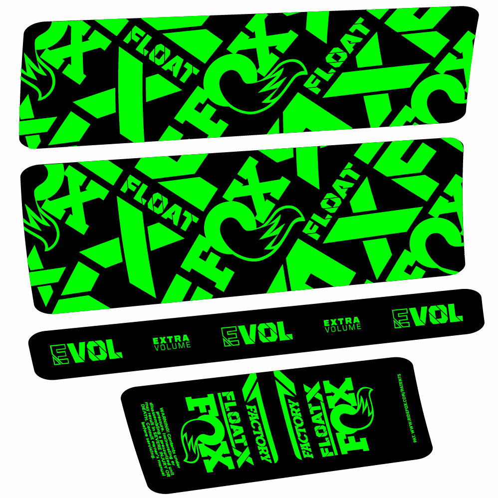 Stickers Fox Float X Factory compatibles Autocollants amortisseur
