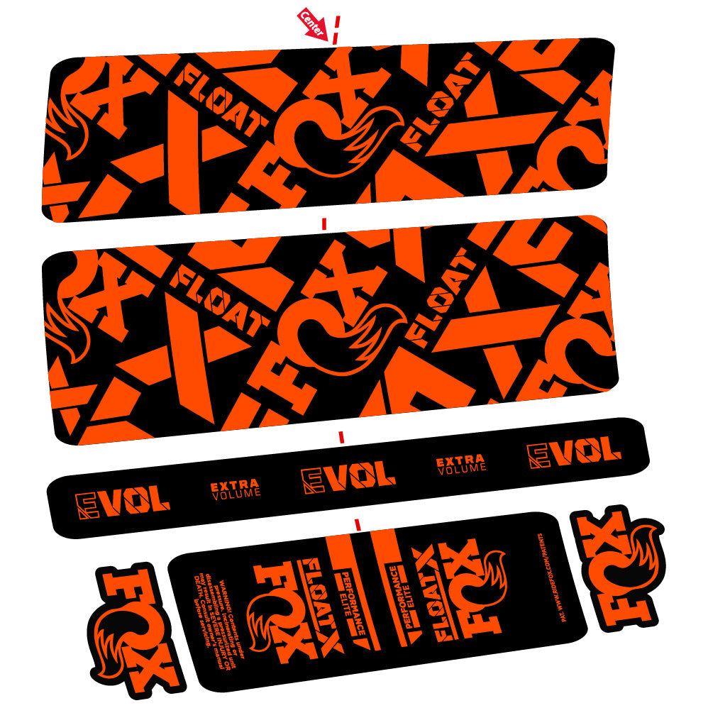Stickers Fox Float X Performance Elite compatibles Autocollants amortisseur arrière