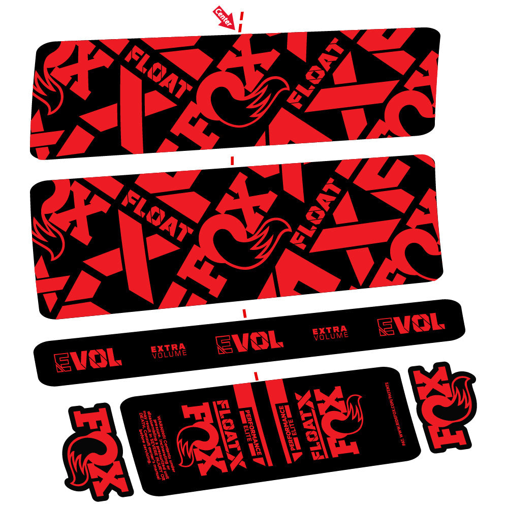 Stickers Fox Float X Performance Elite compatibles Autocollants amortisseur arrière
