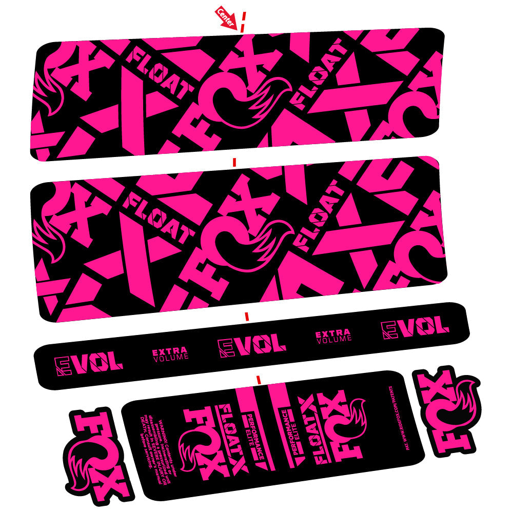Stickers Fox Float X Performance Elite compatibles Autocollants amortisseur arrière