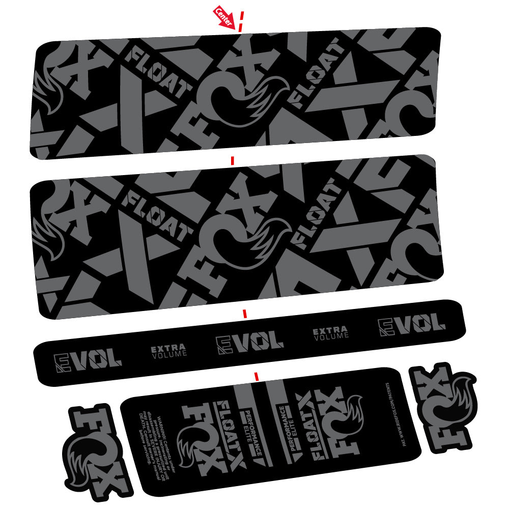 Stickers Fox Float X Performance Elite compatibles Autocollants amortisseur arrière