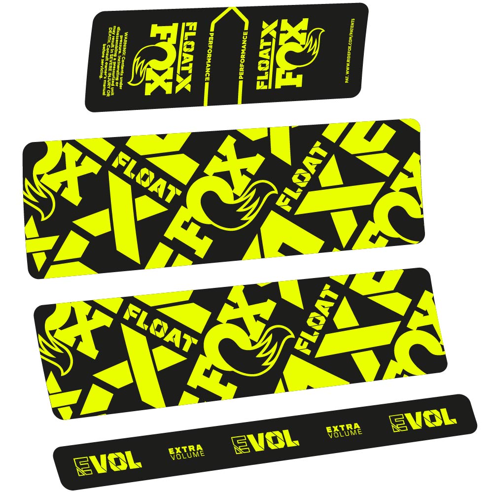 Stickers Fox Float X Performance 2022 compatibles Autocollants amortisseur