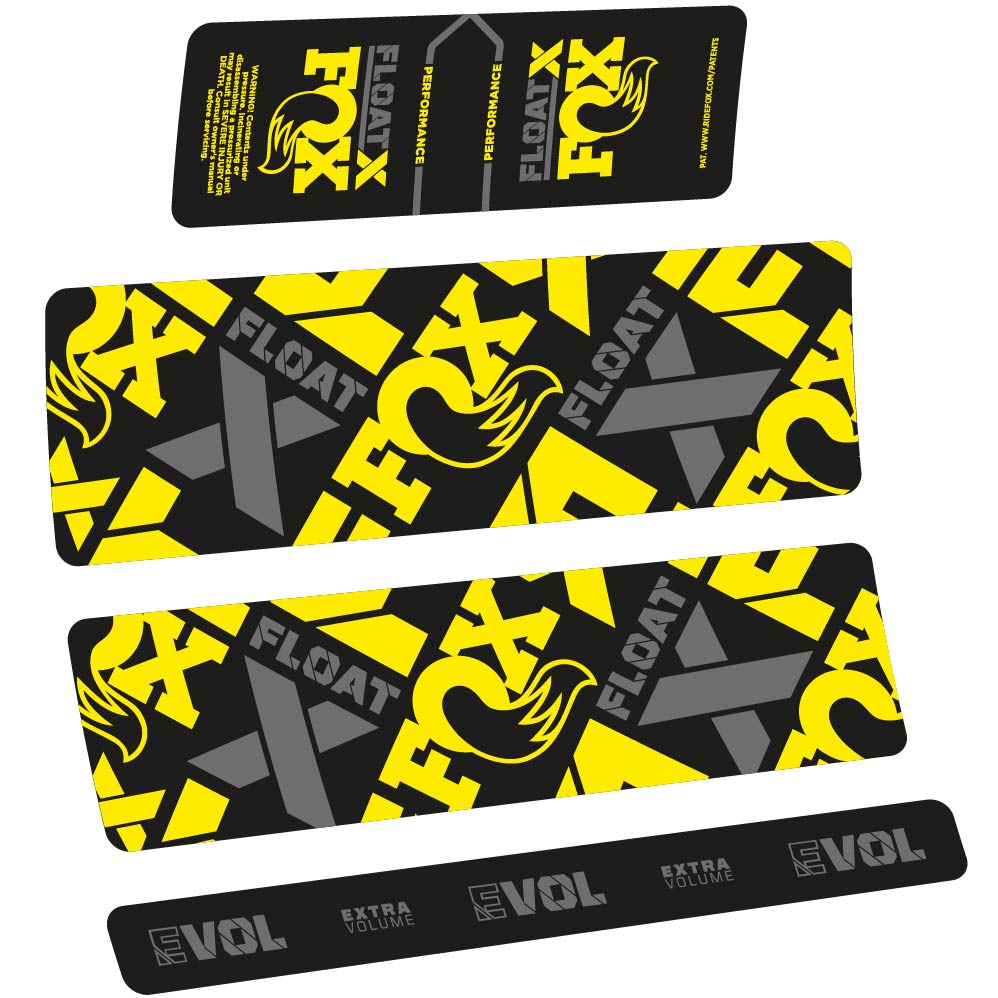 Stickers Fox Float X Performance 2022 compatibles Autocollants amortisseur