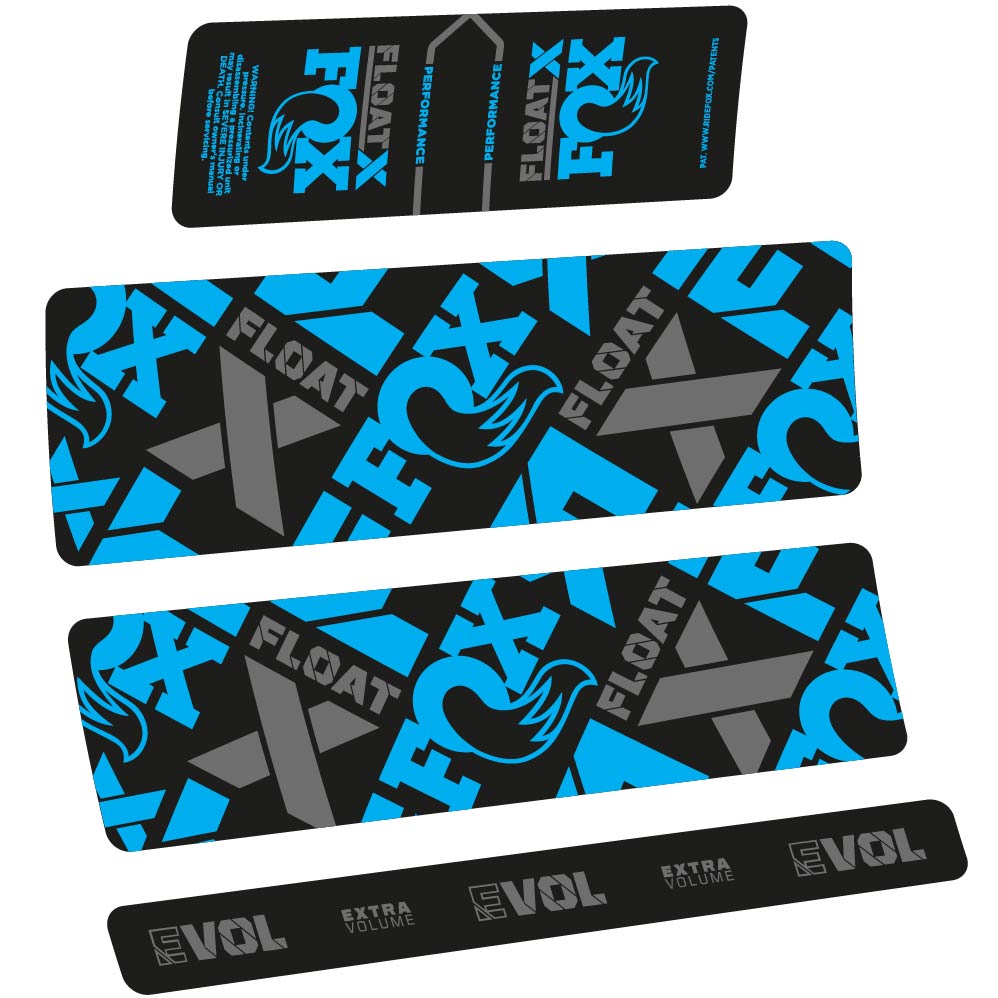 Stickers Fox Float X Performance 2022 compatibles Autocollants amortisseur