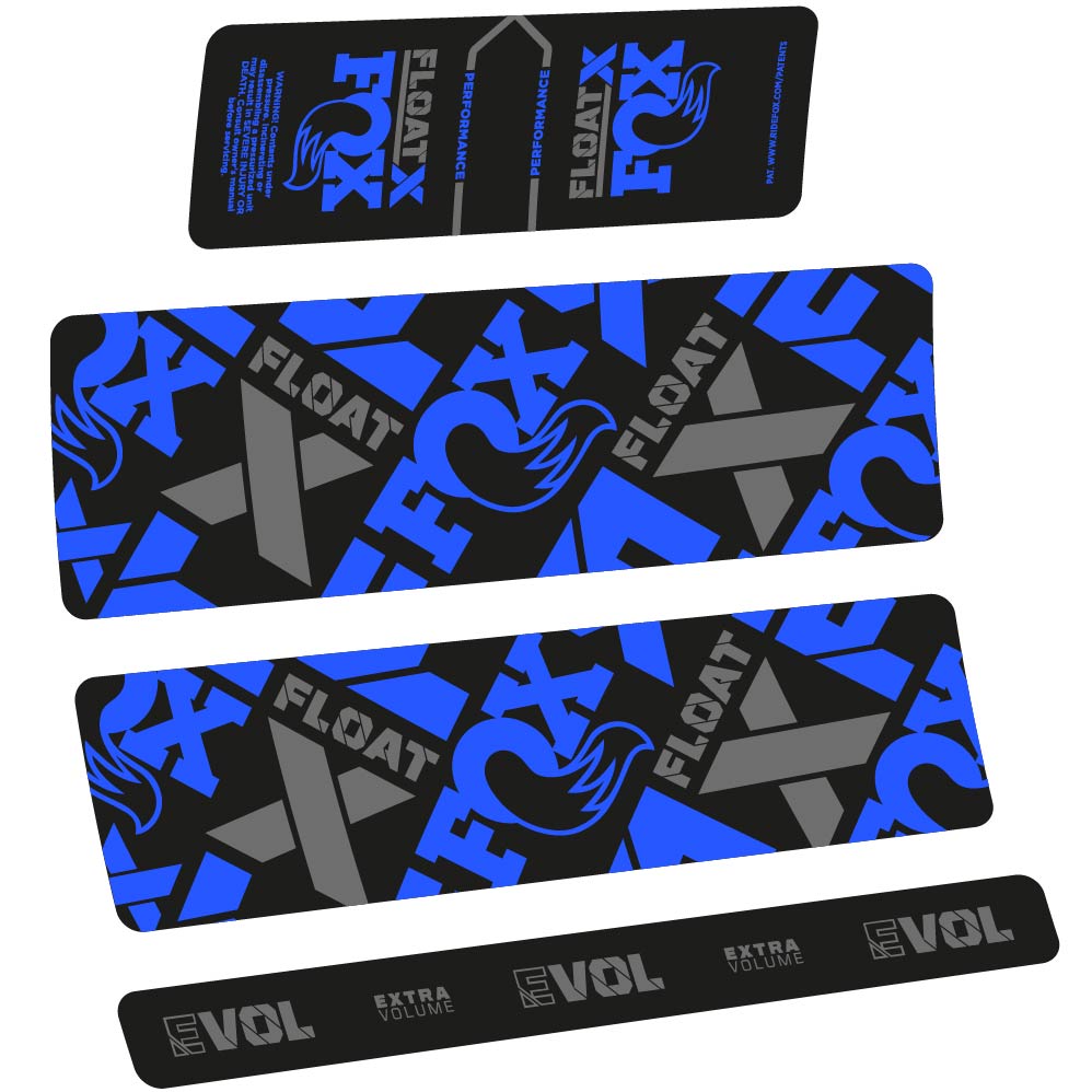 Stickers Fox Float X Performance 2022 compatibles Autocollants amortisseur