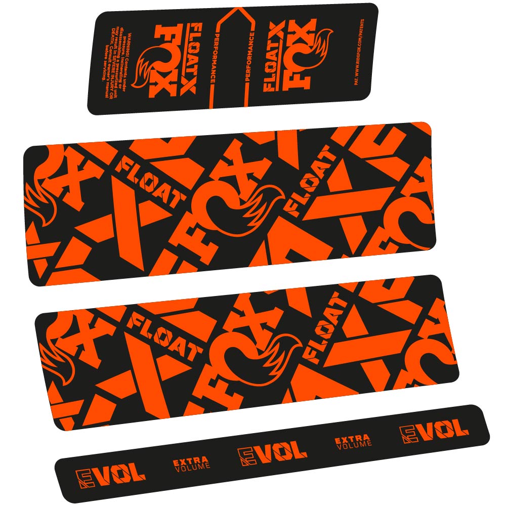 Stickers Fox Float X Performance 2022 compatibles Autocollants amortisseur