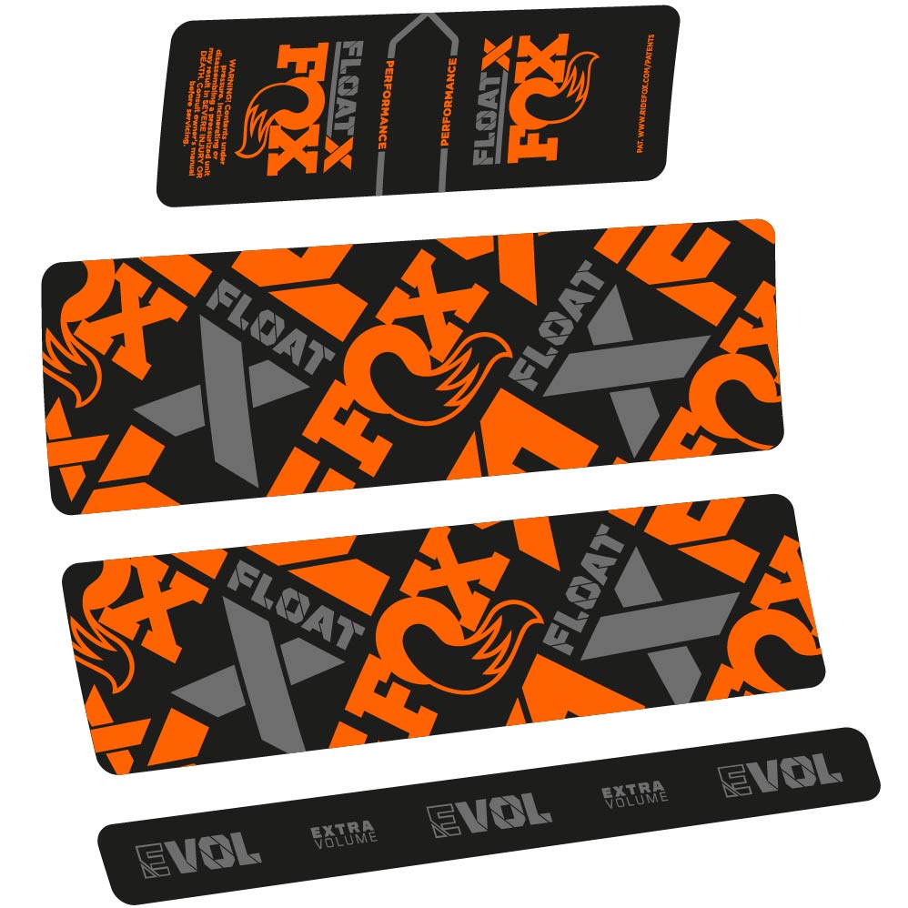 Stickers Fox Float X Performance 2022 compatibles Autocollants amortisseur
