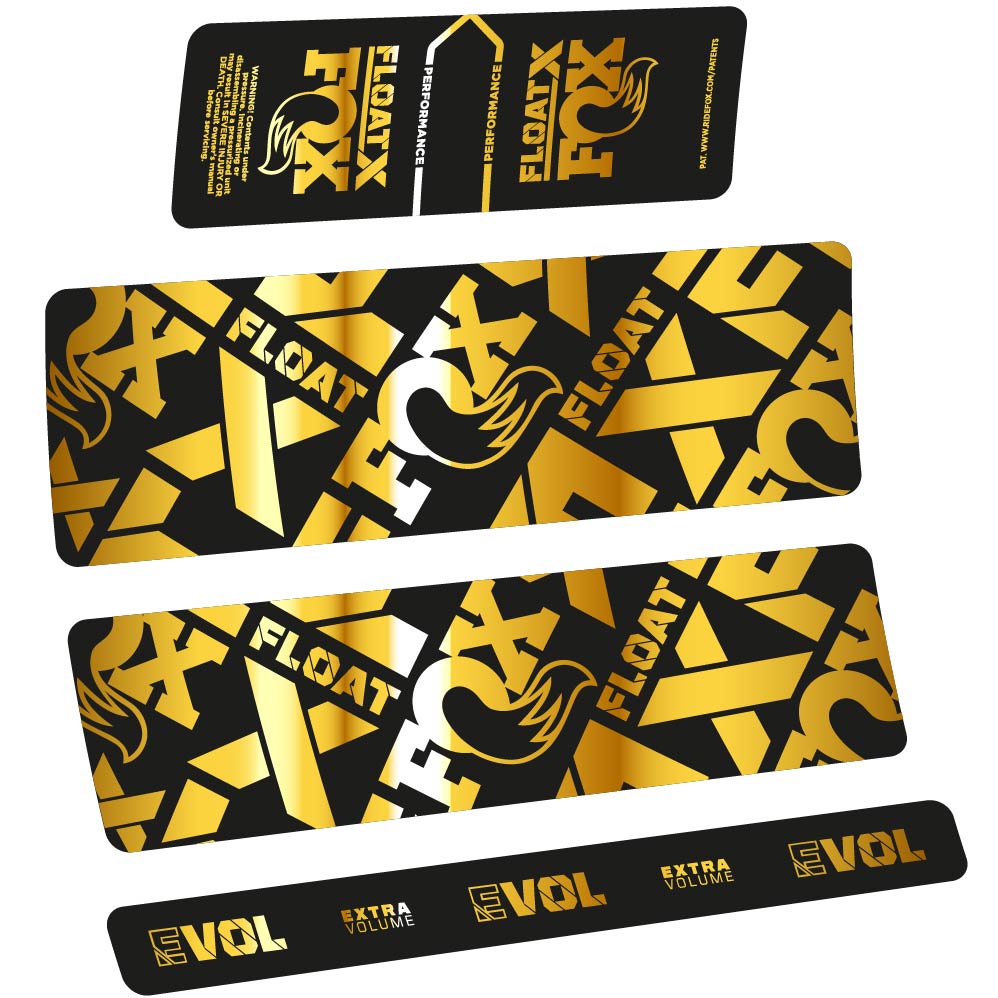 Stickers Fox Float X Performance 2022 compatibles Autocollants amortisseur