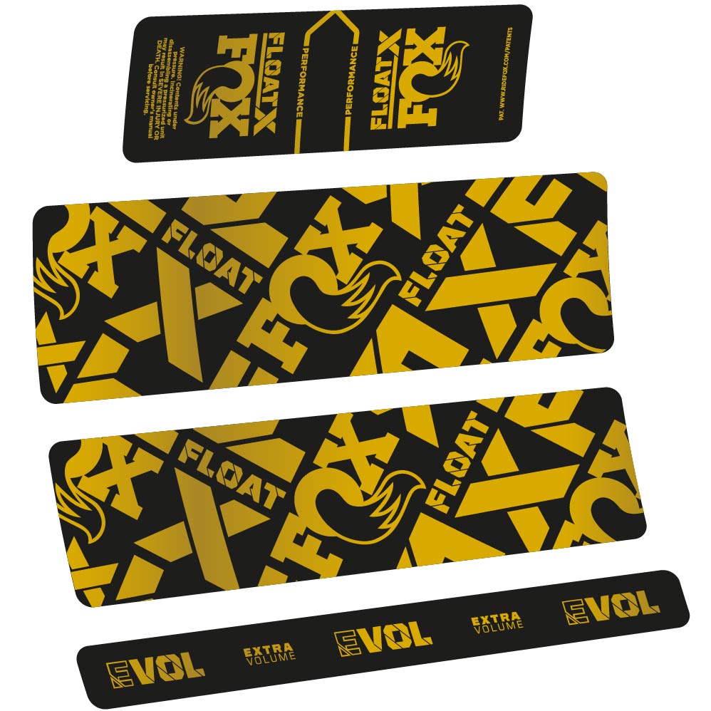 Stickers Fox Float X Performance 2022 compatibles Autocollants amortisseur
