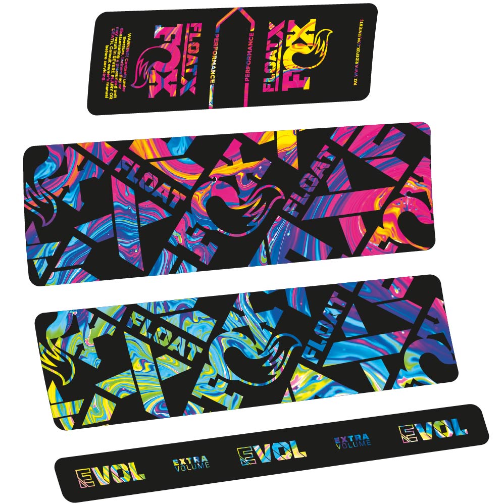 Stickers Fox Float X Performance 2022 compatibles Autocollants amortisseur