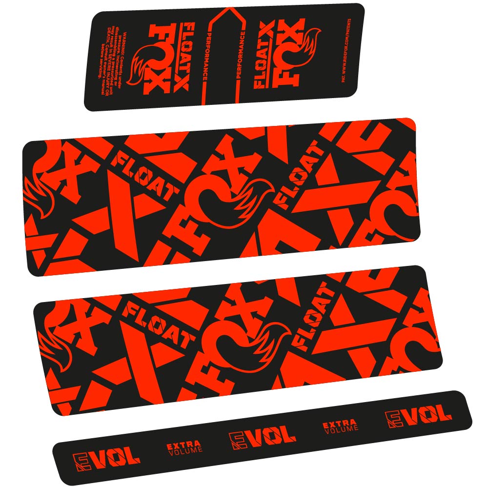 Stickers Fox Float X Performance 2022 compatibles Autocollants amortisseur