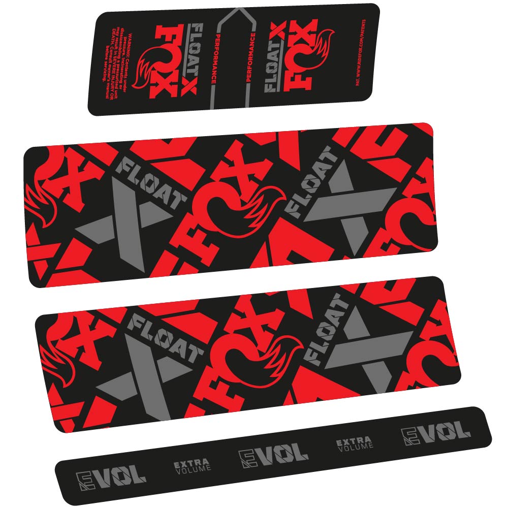 Stickers Fox Float X Performance 2022 compatibles Autocollants amortisseur
