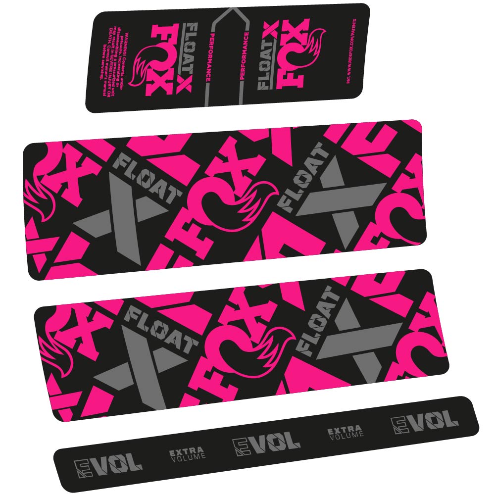 Stickers Fox Float X Performance 2022 compatibles Autocollants amortisseur