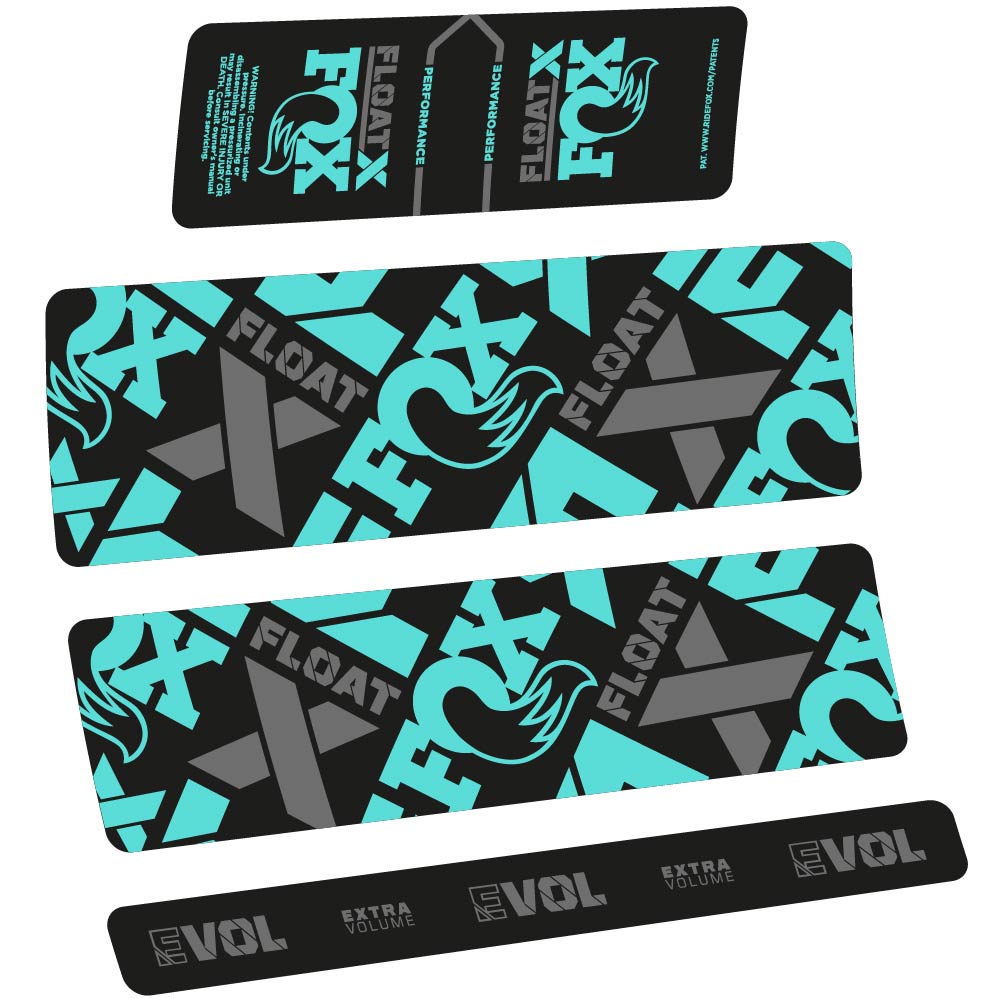 Stickers Fox Float X Performance 2022 compatibles Autocollants amortisseur