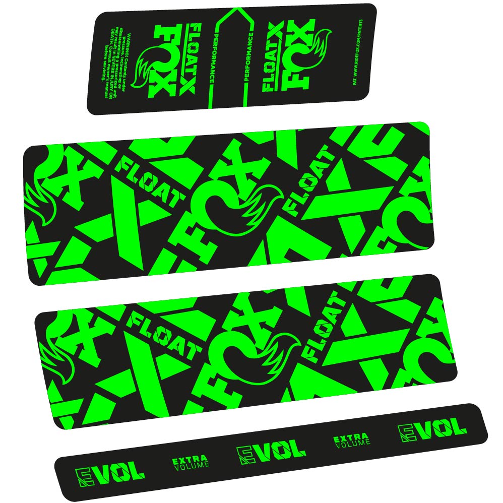 Stickers Fox Float X Performance 2022 compatibles Autocollants amortisseur