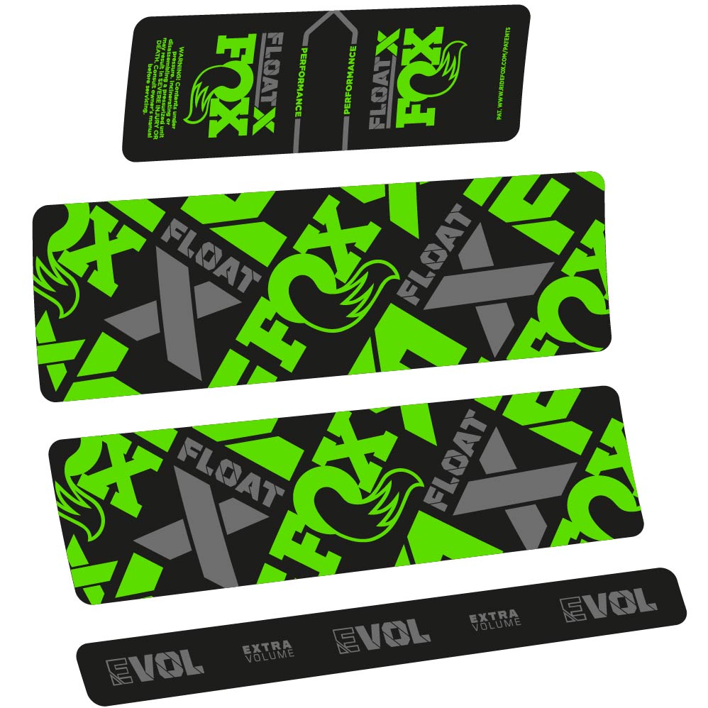 Stickers Fox Float X Performance 2022 compatibles Autocollants amortisseur