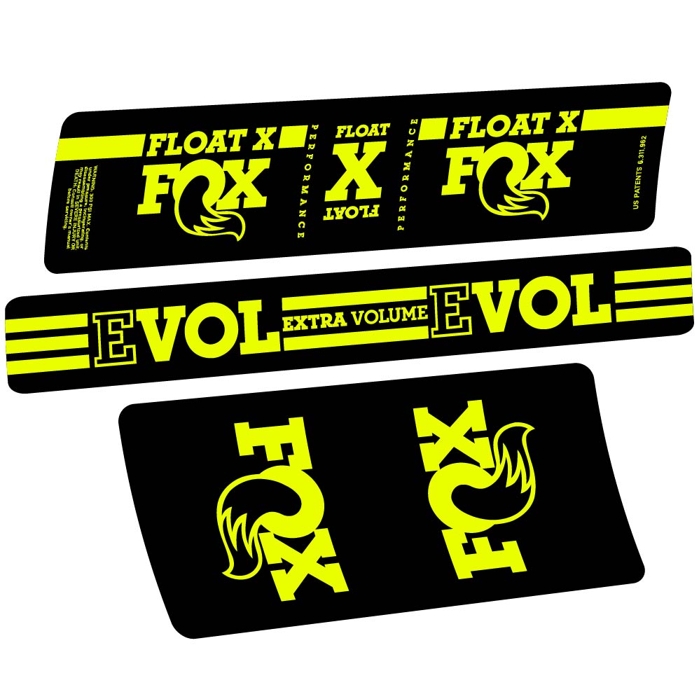 Stickers Fox Float X compatibles Autocollants amortisseur