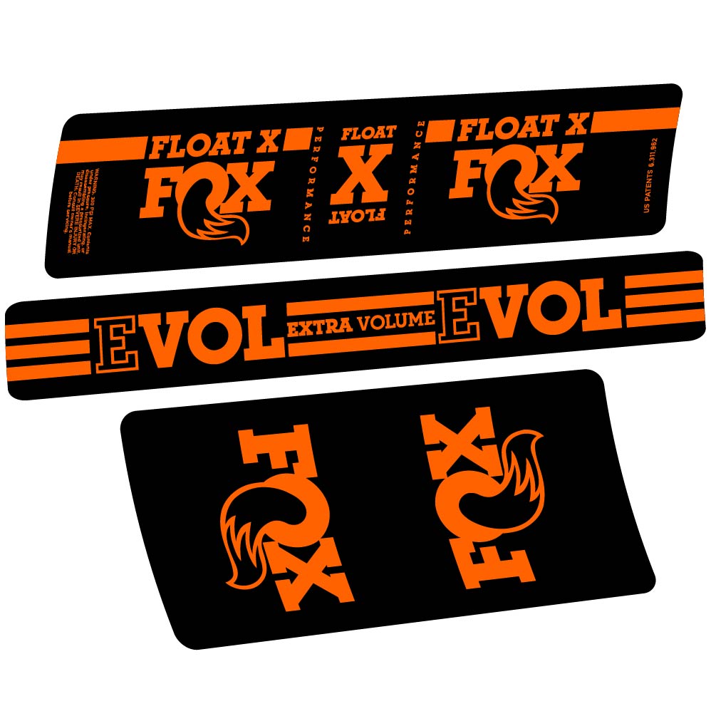 Stickers Fox Float X compatibles Autocollants amortisseur