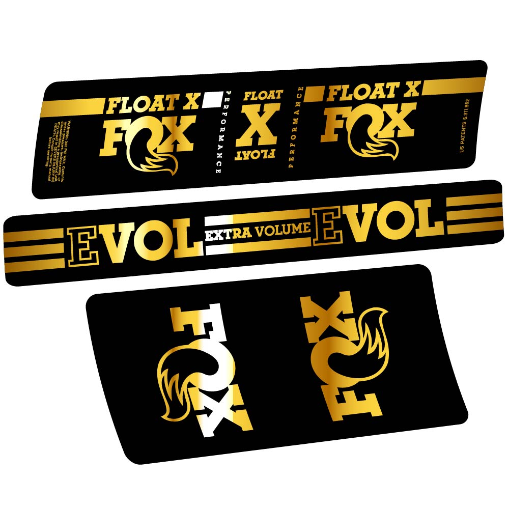 Stickers Fox Float X compatibles Autocollants amortisseur