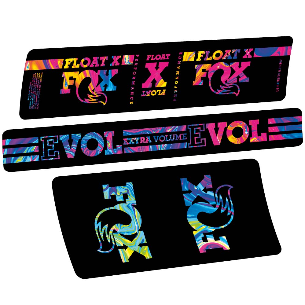 Stickers Fox Float X compatibles Autocollants amortisseur