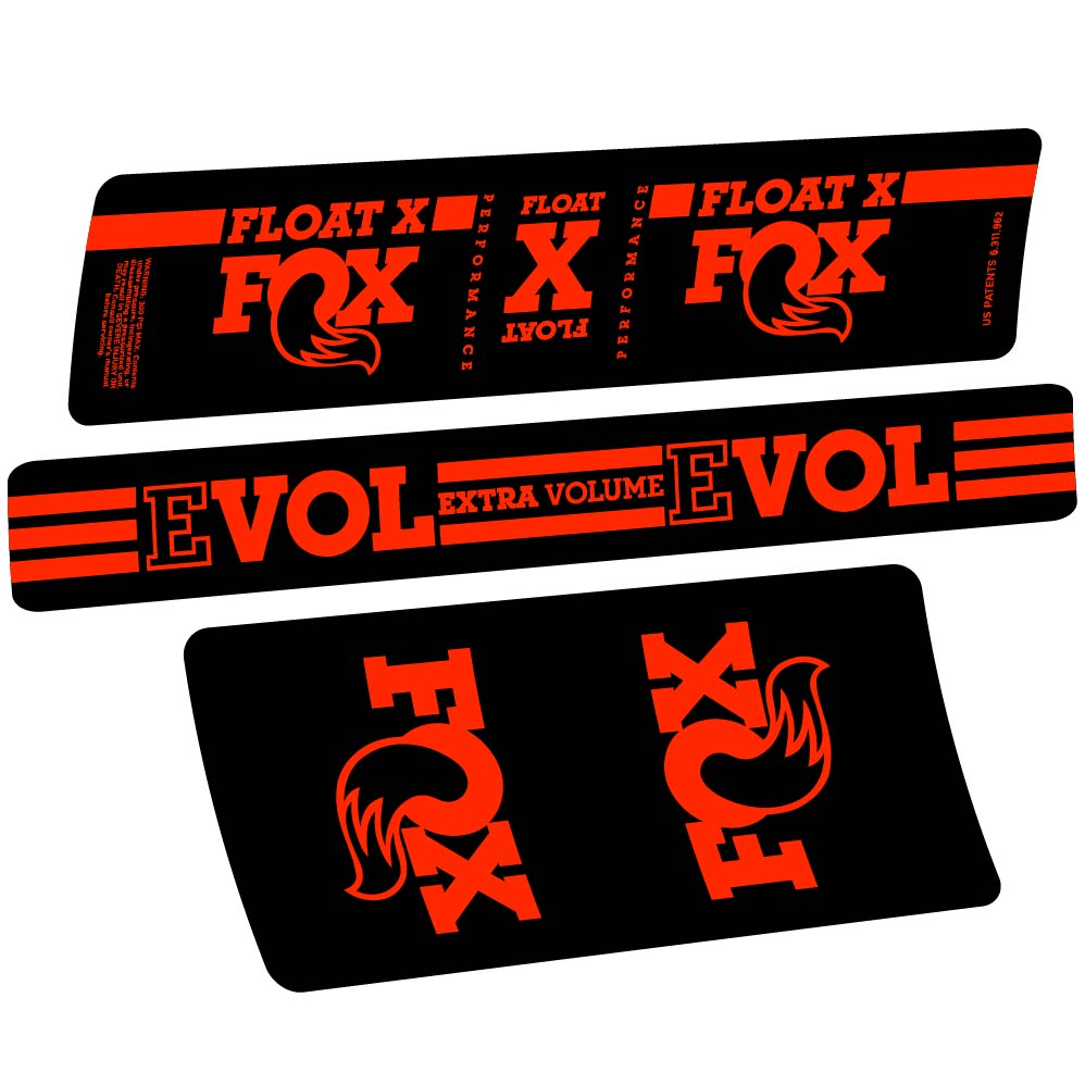 Stickers Fox Float X compatibles Autocollants amortisseur