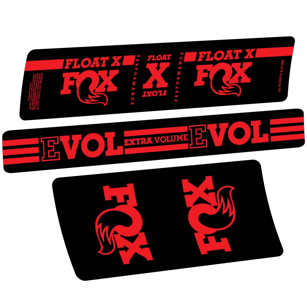 Stickers Fox Float X compatibles Autocollants amortisseur