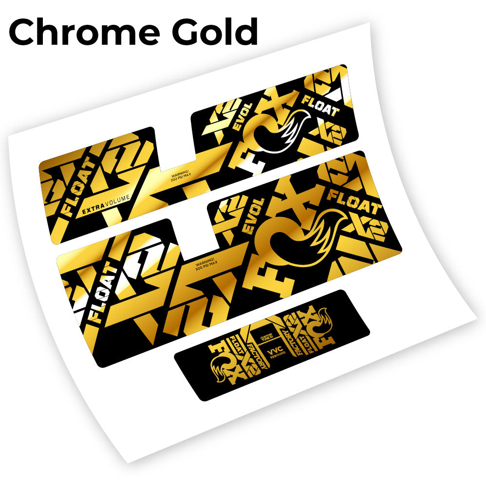 Stickers Fox Float X2 2021 compatibles Autocollants amortisseur