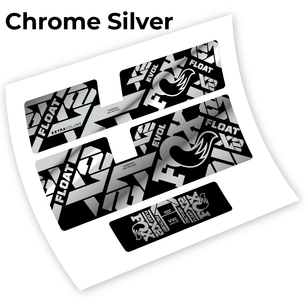 Stickers Fox Float X2 2021 compatibles Autocollants amortisseur