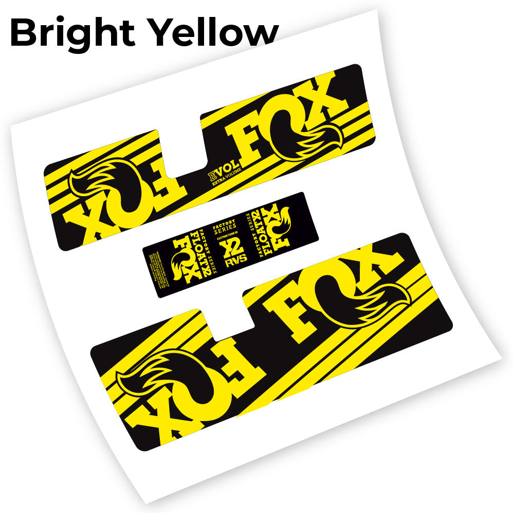Stickers Fox Float X2 RVS compatibles Autocollants amortisseur