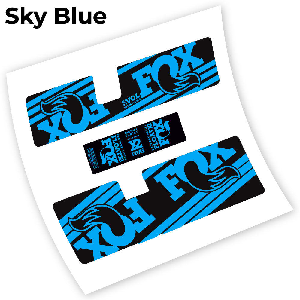 Stickers Fox Float X2 RVS compatibles Autocollants amortisseur