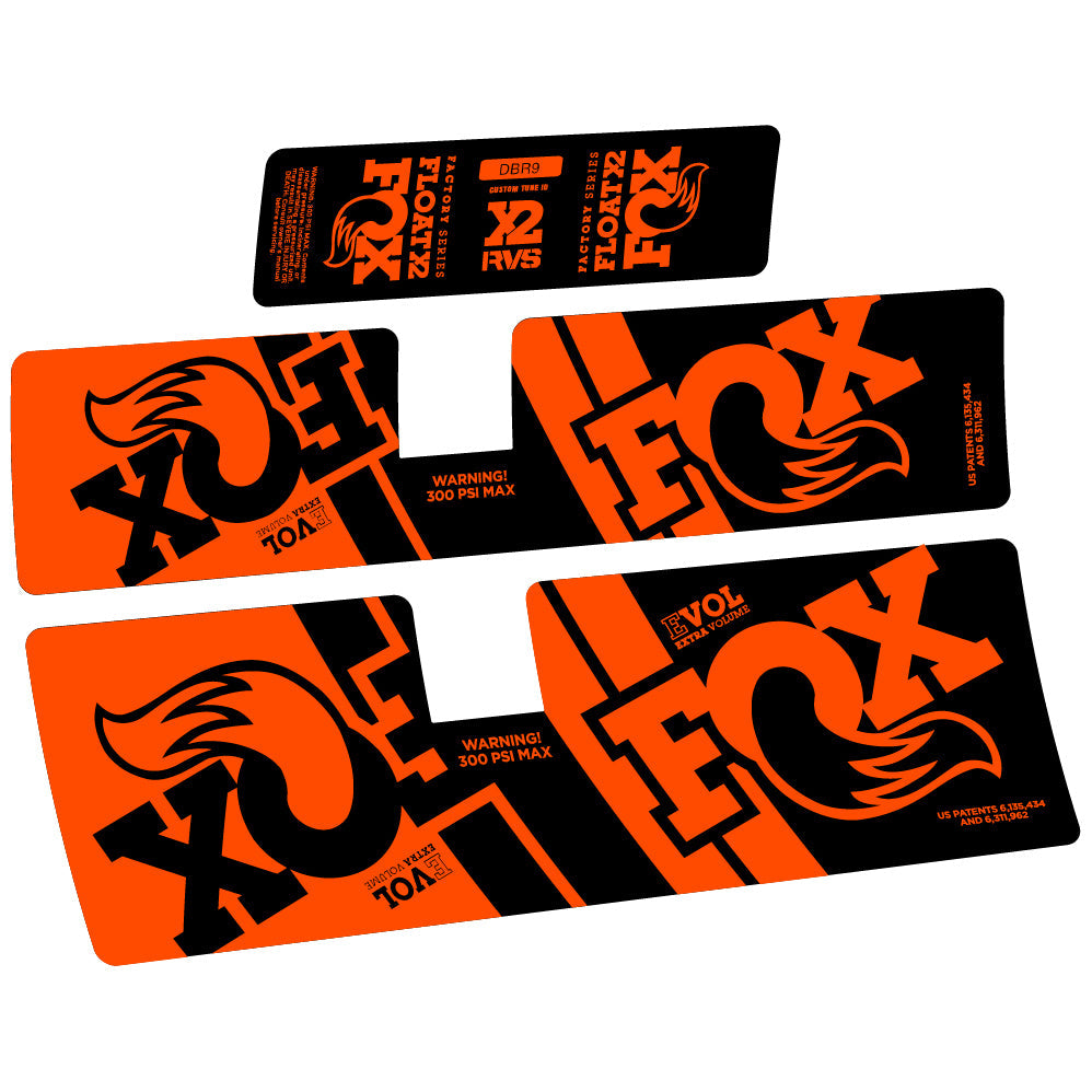 Stickers Fox Float X2 Performance 2019 compatibles Autocollants amortisseur