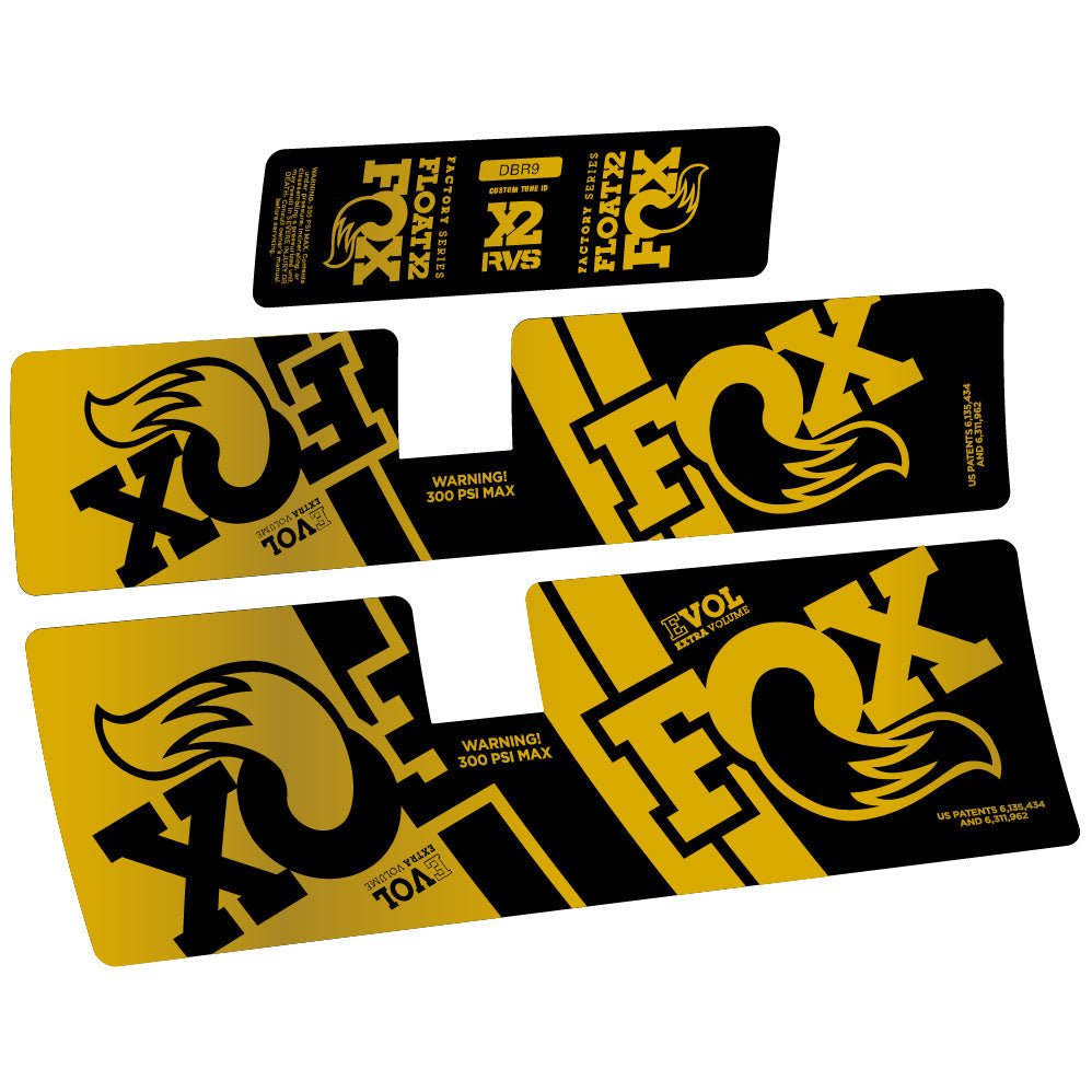 Stickers Fox Float X2 Performance 2019 compatibles Autocollants amortisseur
