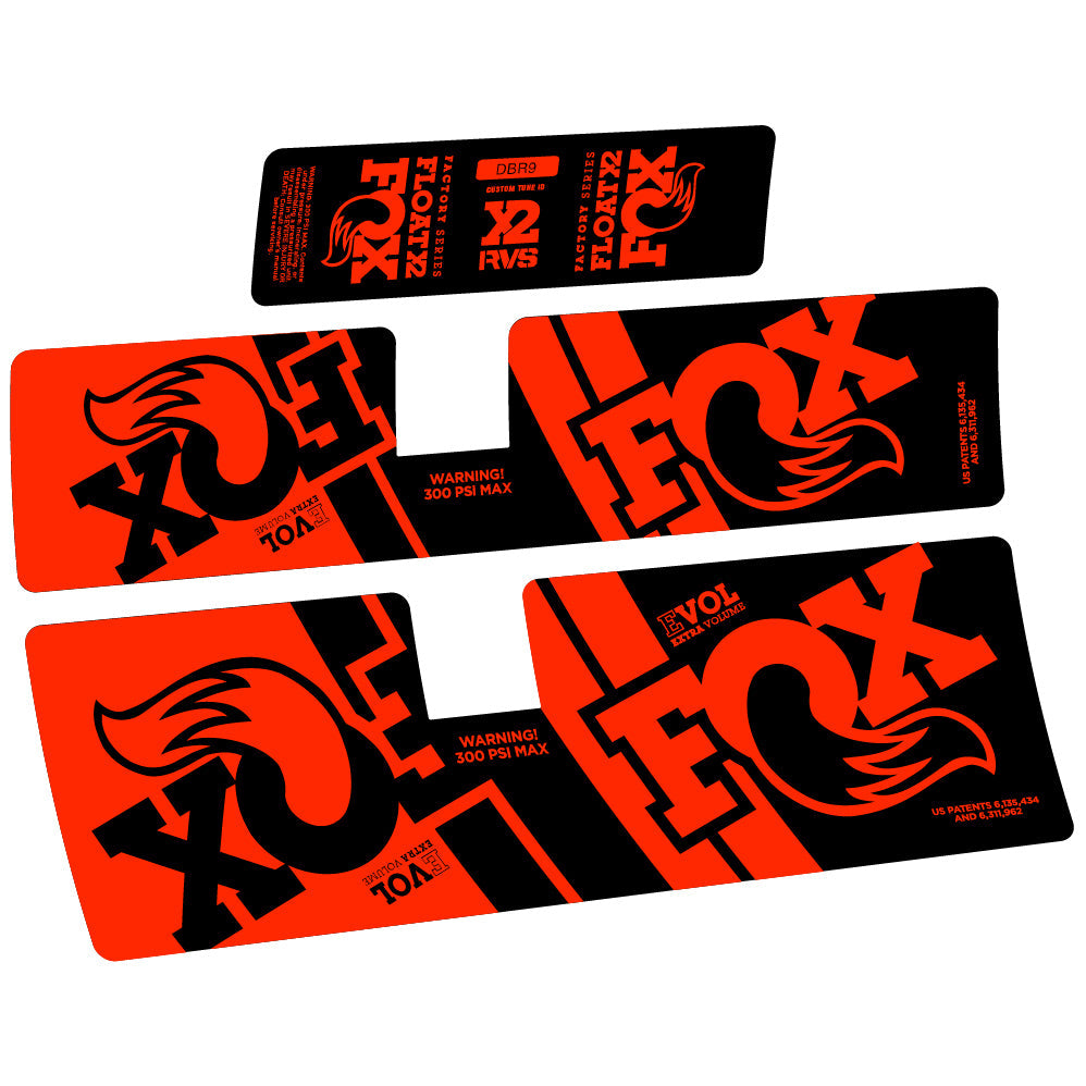 Stickers Fox Float X2 Performance 2019 compatibles Autocollants amortisseur