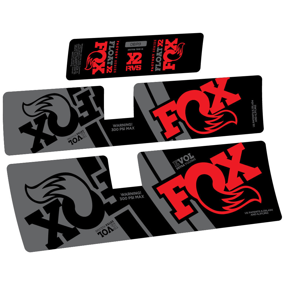 Stickers Fox Float X2 Performance 2019 compatibles Autocollants amortisseur