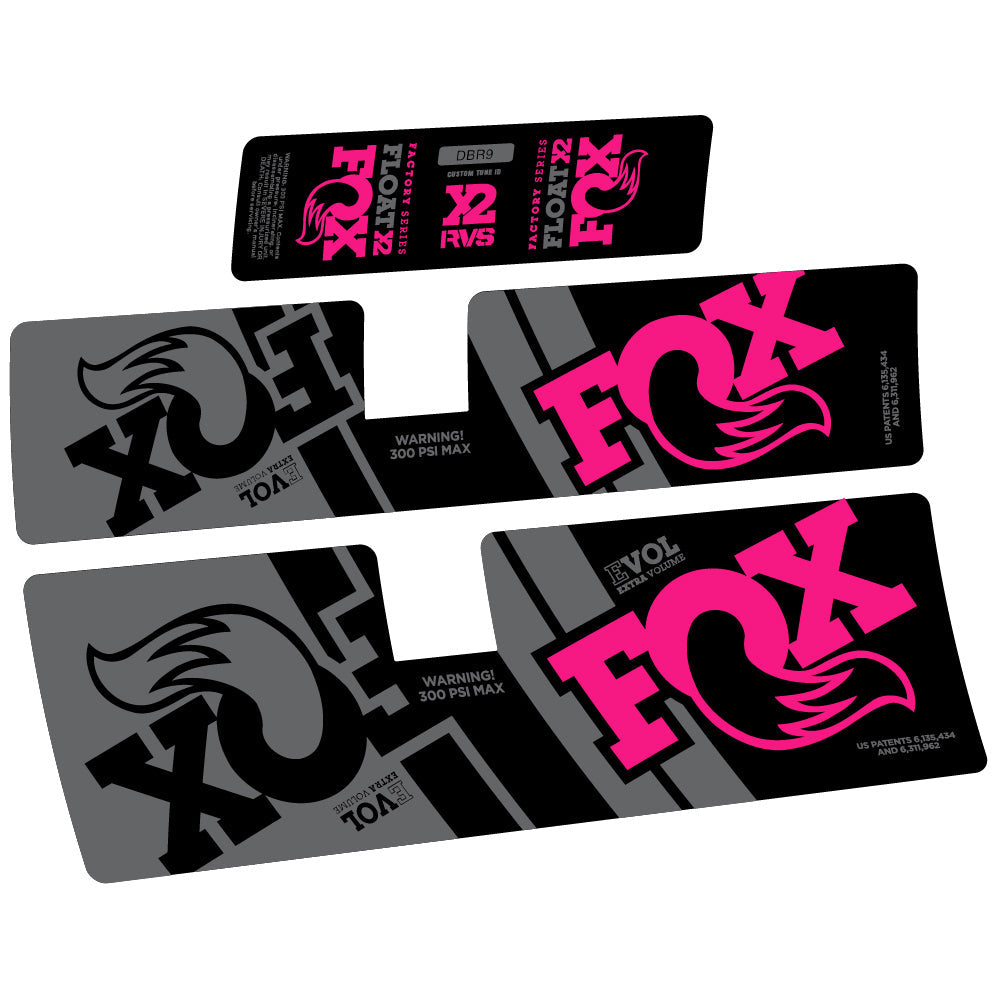 Stickers Fox Float X2 Performance 2019 compatibles Autocollants amortisseur