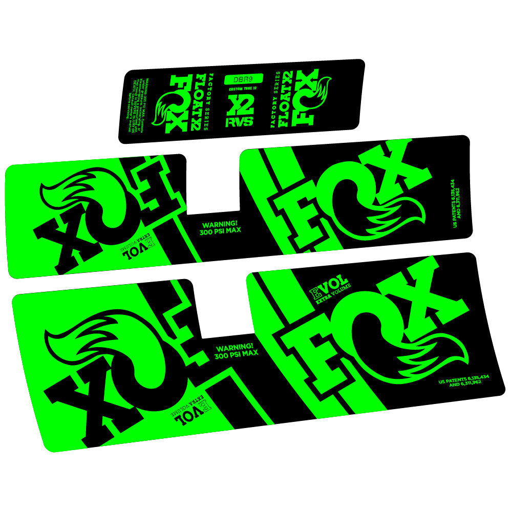 Stickers Fox Float X2 Performance 2019 compatibles Autocollants amortisseur