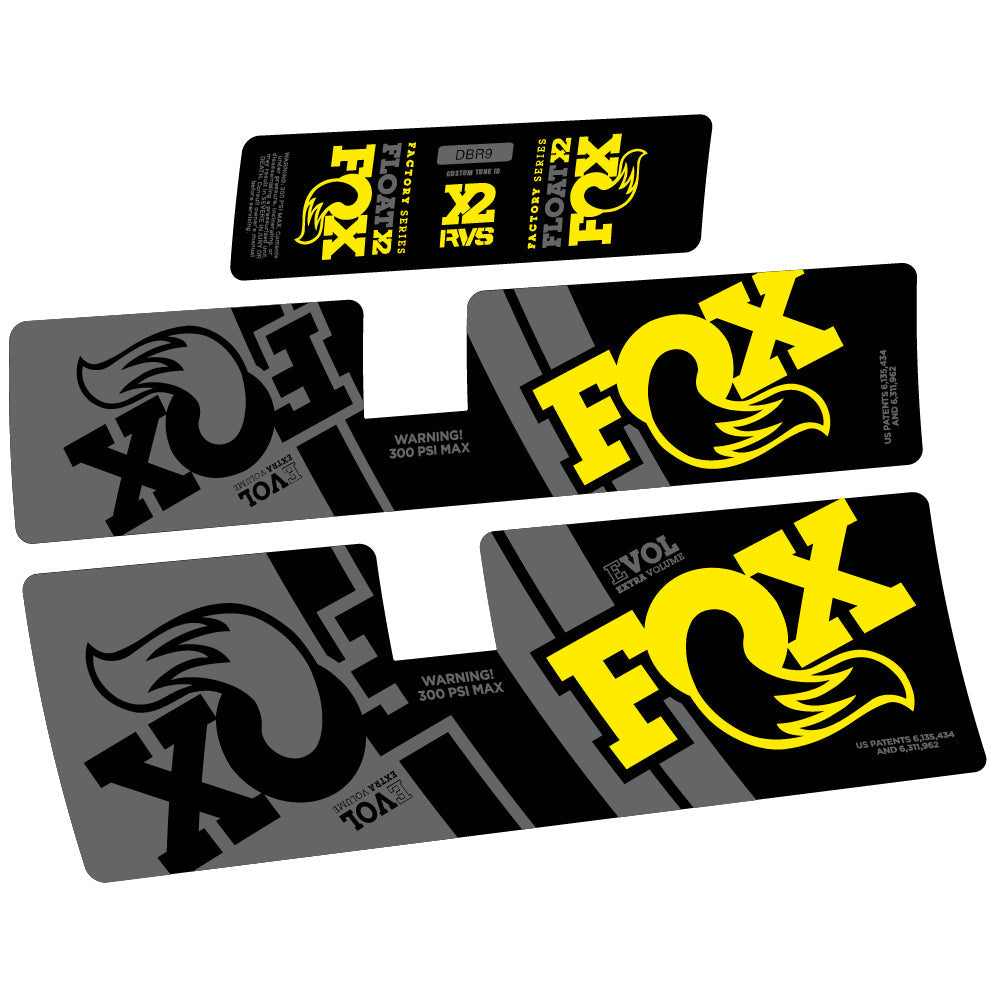 Stickers Fox Float X2 Performance 2019 compatibles Autocollants amortisseur