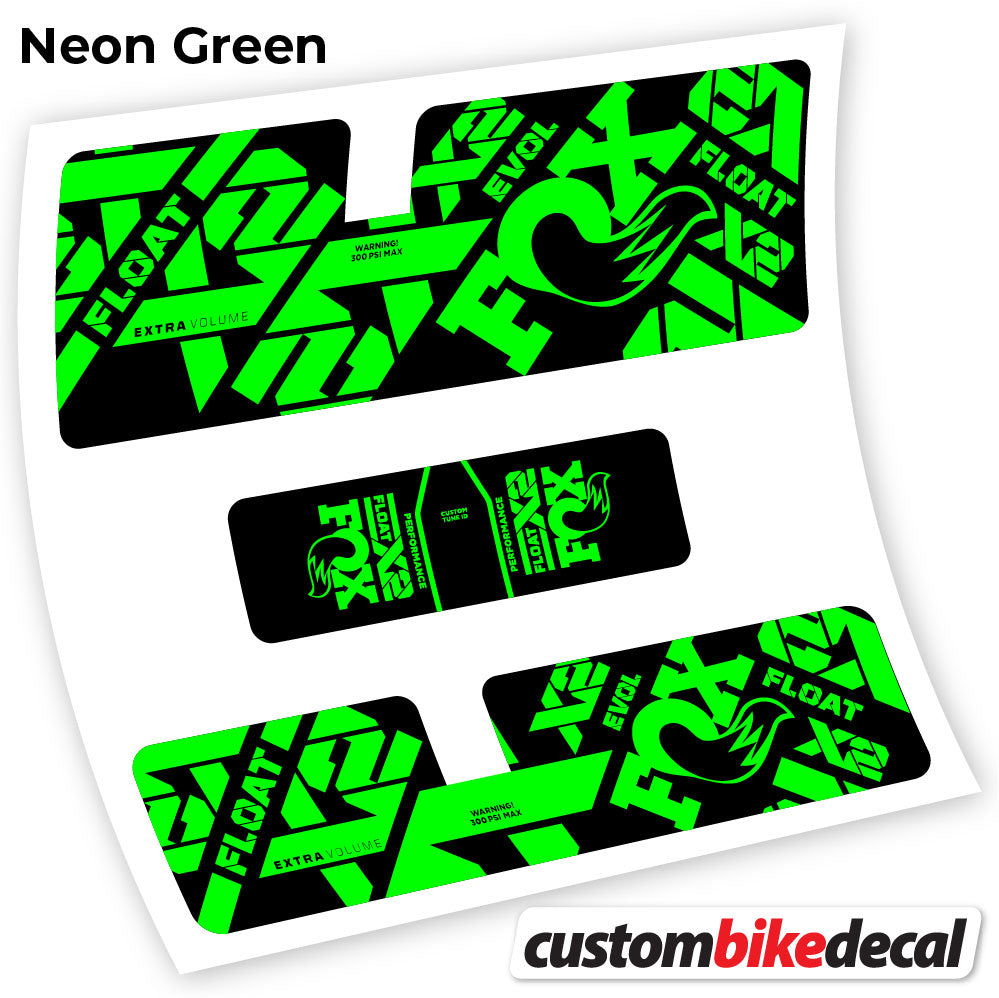 Neon Green decal for Fox X2 Performance 2021 rear shock – bike sticker vinyl