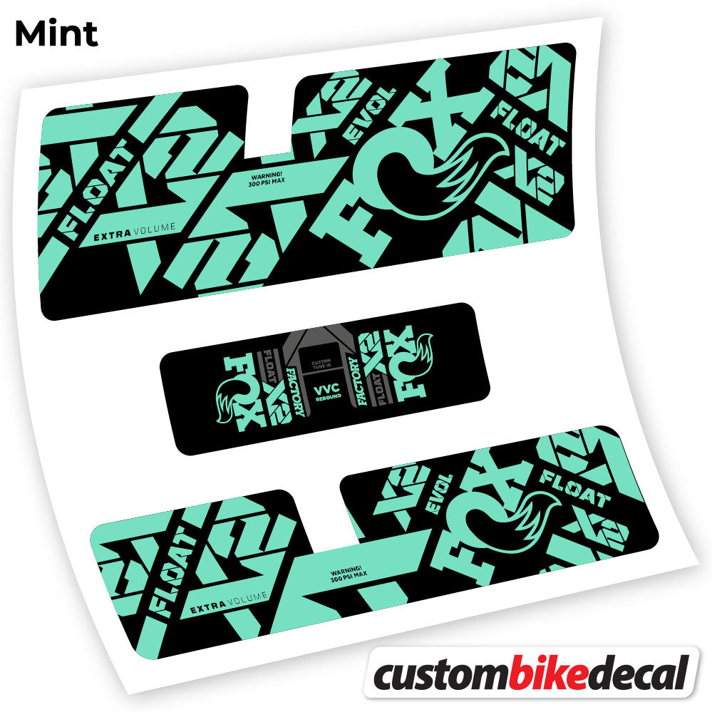 Mint decal for Fox X2 Factory 2021 rear shock – bike sticker vinyl