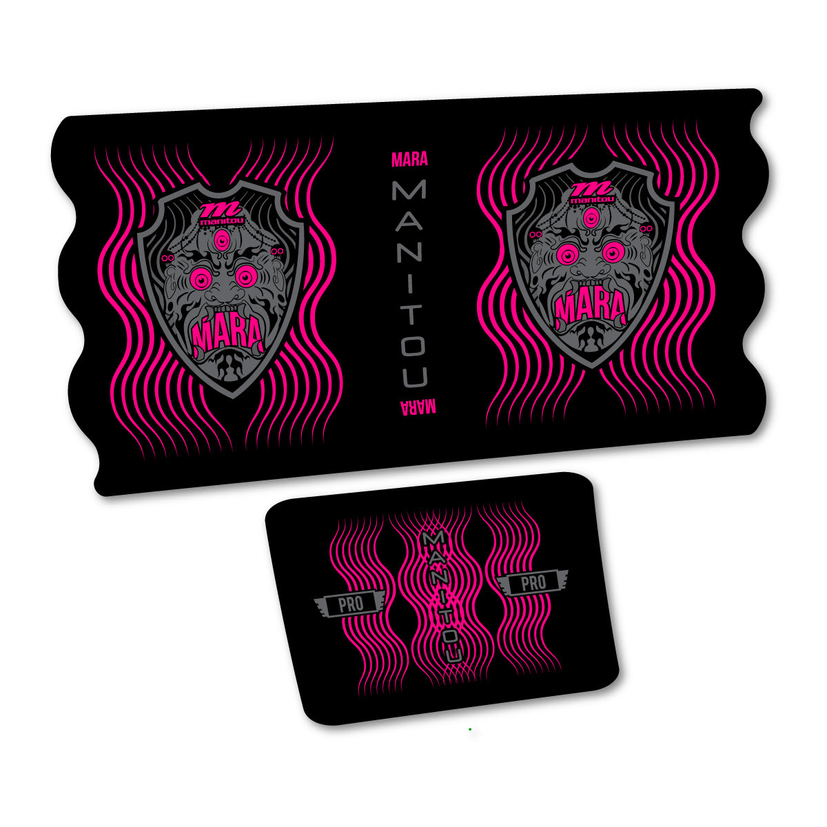 Stickers compatibles Manitou Mara Pro King Can Decal Kit pour amortisseur – autocollants vinyle - Fuchsia