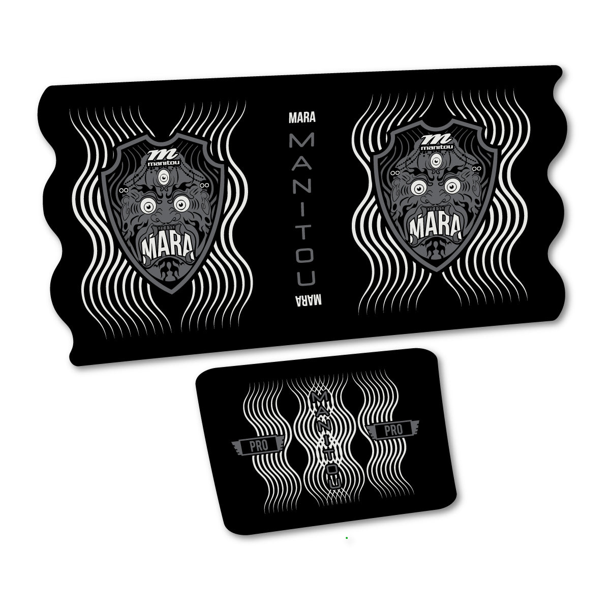 Stickers compatibles Manitou Mara Pro King Can Decal Kit pour amortisseur – autocollants vinyle - Gris Perle