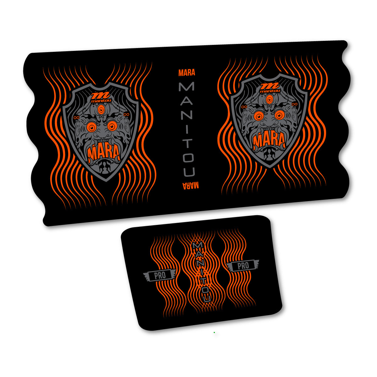 Stickers compatibles Manitou Mara Pro King Can Decal Kit pour amortisseur – autocollants vinyle - Orange