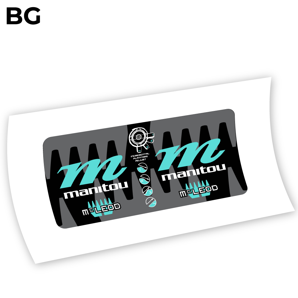 Stickers Manitou McLEOD 2015 compatibles Autocollants fourche VTT