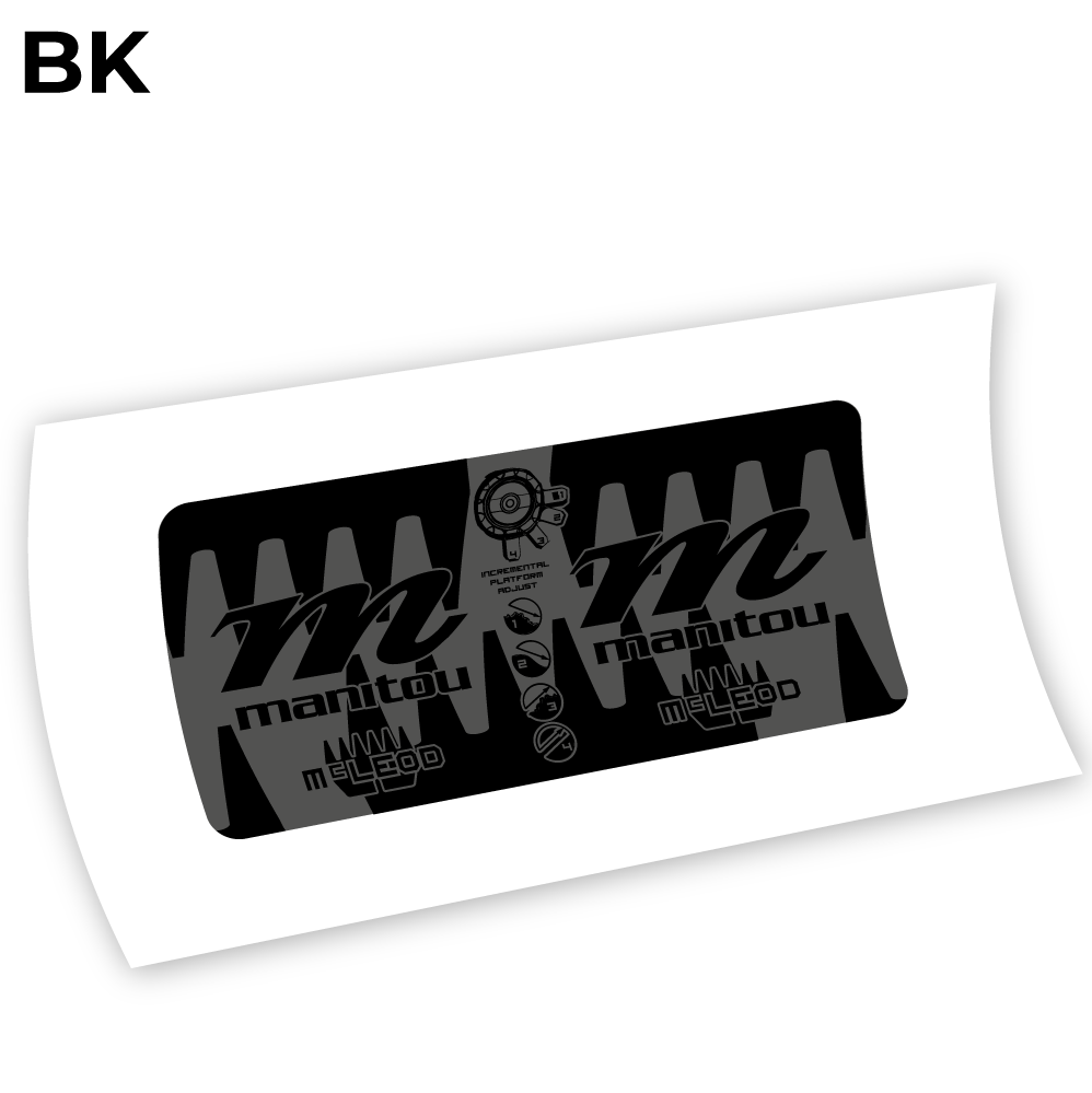Stickers Manitou McLEOD 2015 compatibles Autocollants fourche VTT