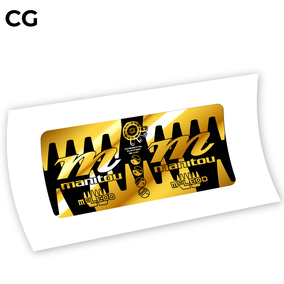 Stickers Manitou McLEOD 2015 compatibles Autocollants fourche VTT
