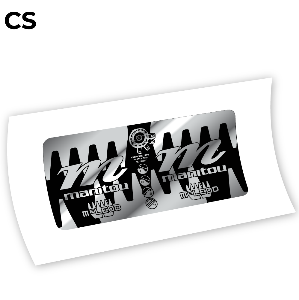 Stickers Manitou McLEOD 2015 compatibles Autocollants fourche VTT