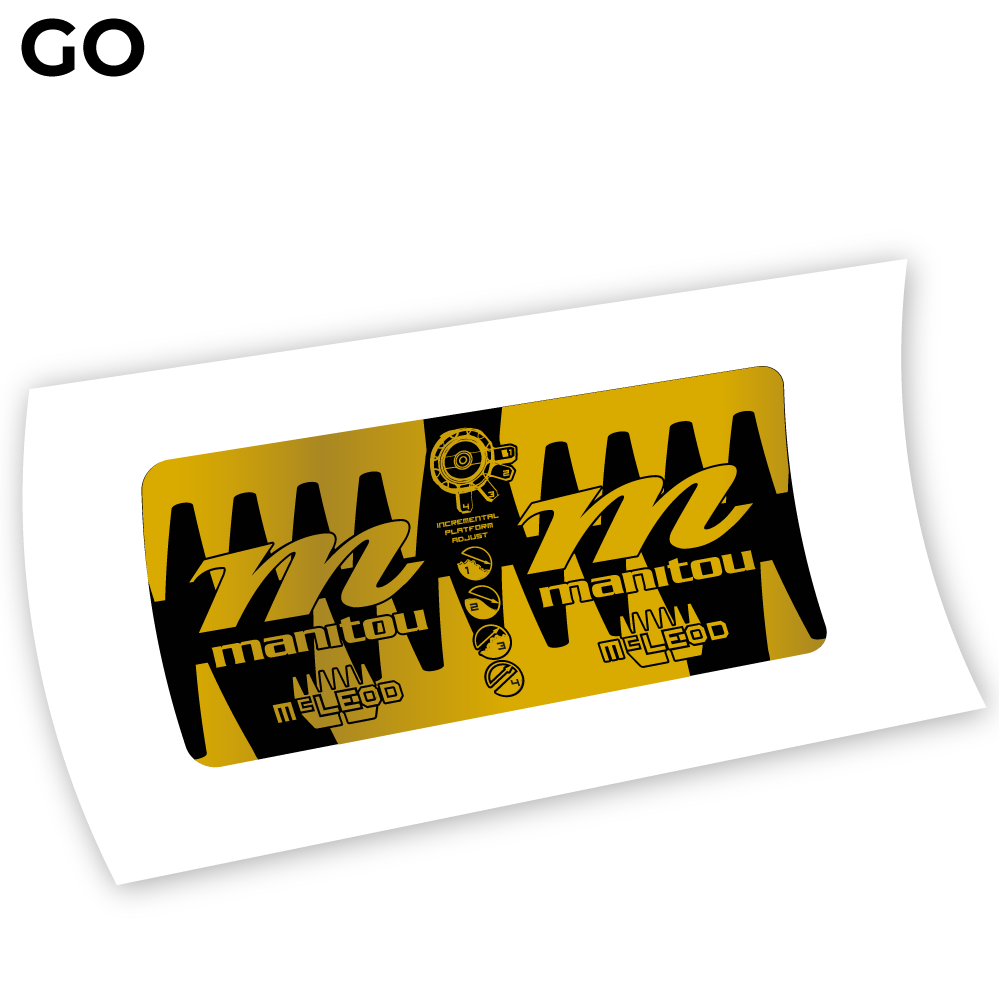Stickers Manitou McLEOD 2015 compatibles Autocollants fourche VTT