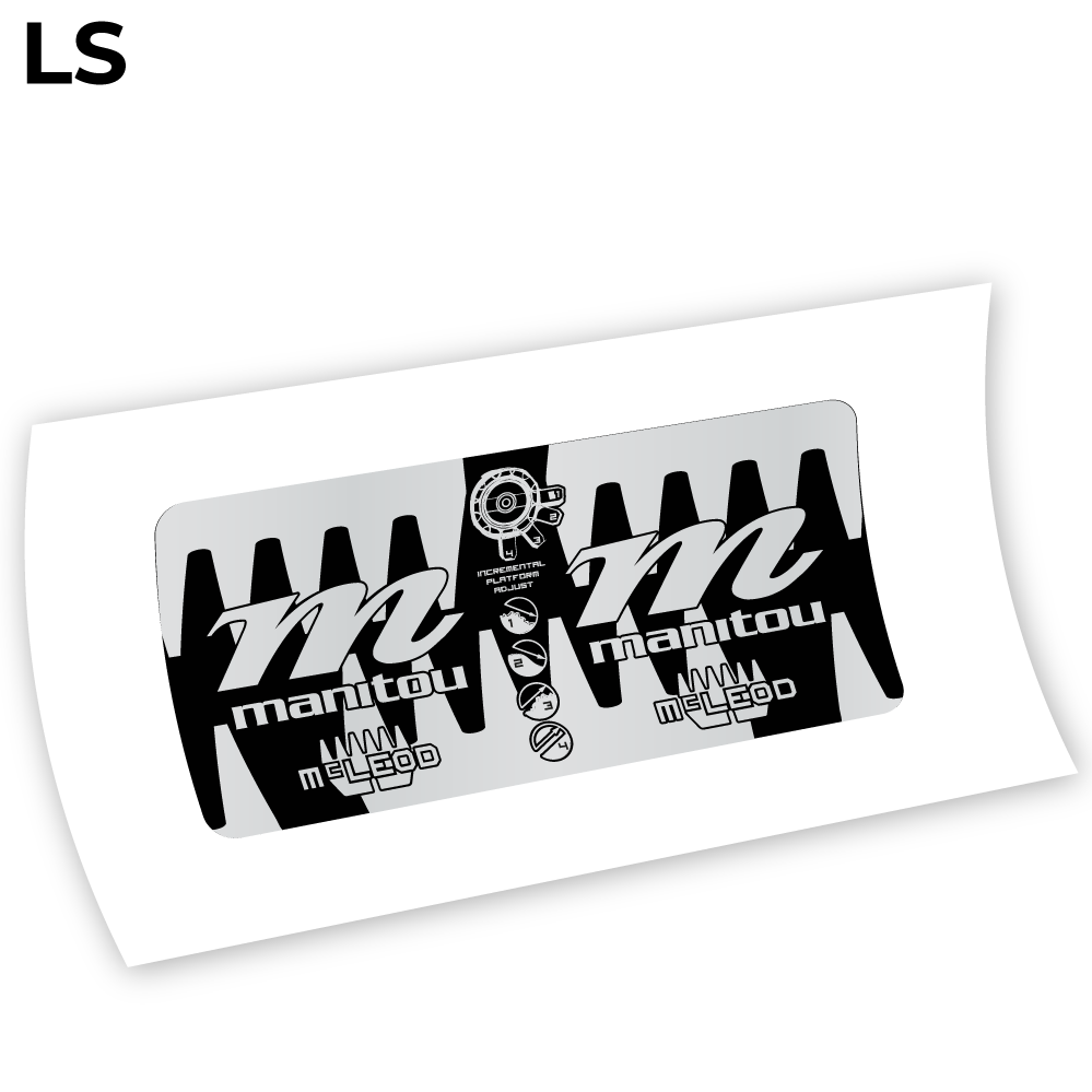 Stickers Manitou McLEOD 2015 compatibles Autocollants fourche VTT