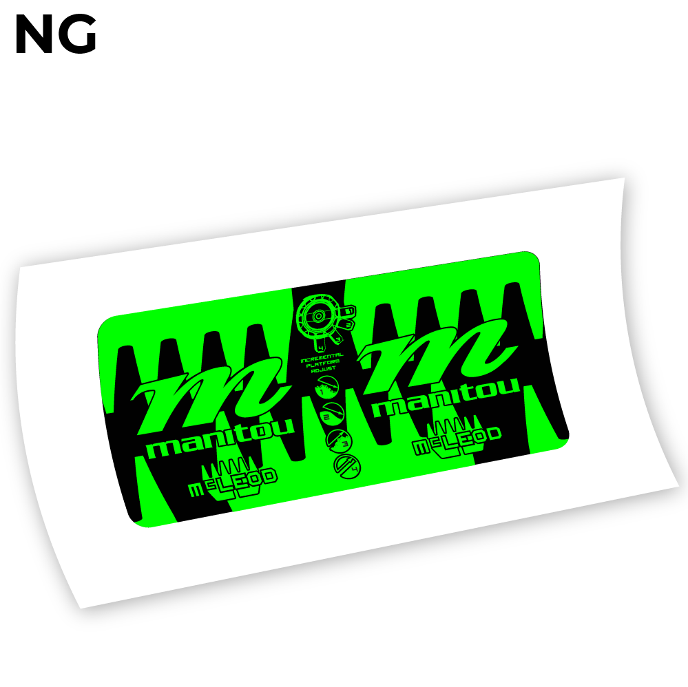 Stickers Manitou McLEOD 2015 compatibles Autocollants fourche VTT